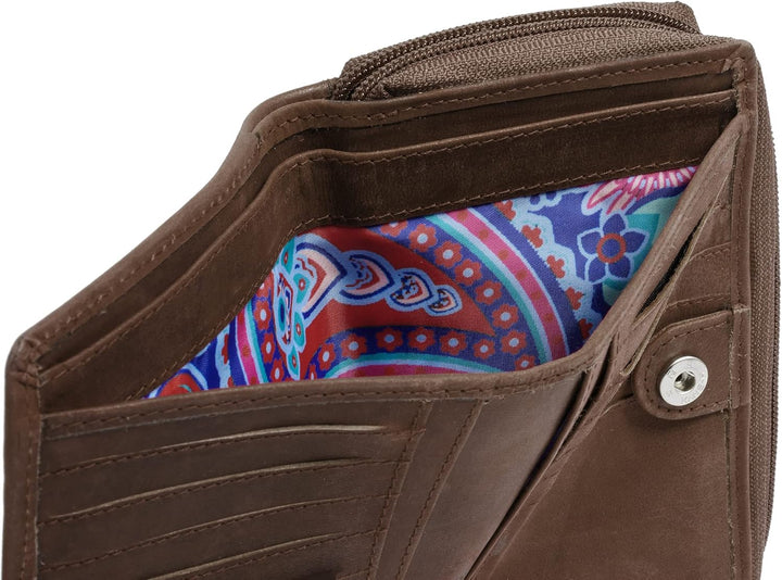 bruno banani Geldbörse Echt Leder Cognac Damen - 021337, Cognac