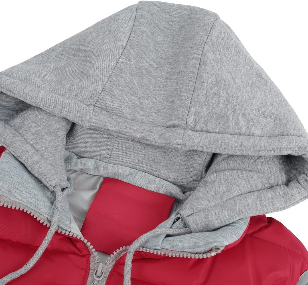 YYNUDA Damen Weste Steppweste mit Kapuze Leicht Daunenweste Warm Gesteppt Übergangsweste Winterweste