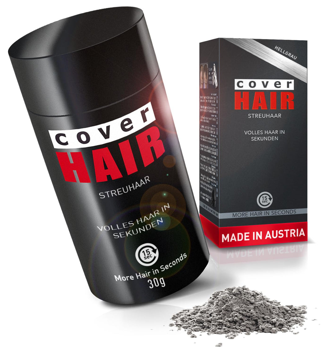 Cover Hair® Premium Streuhaar - 26g I Schütthaar zur Haarverdichtung & Ansatzkaschierung - Natürlich
