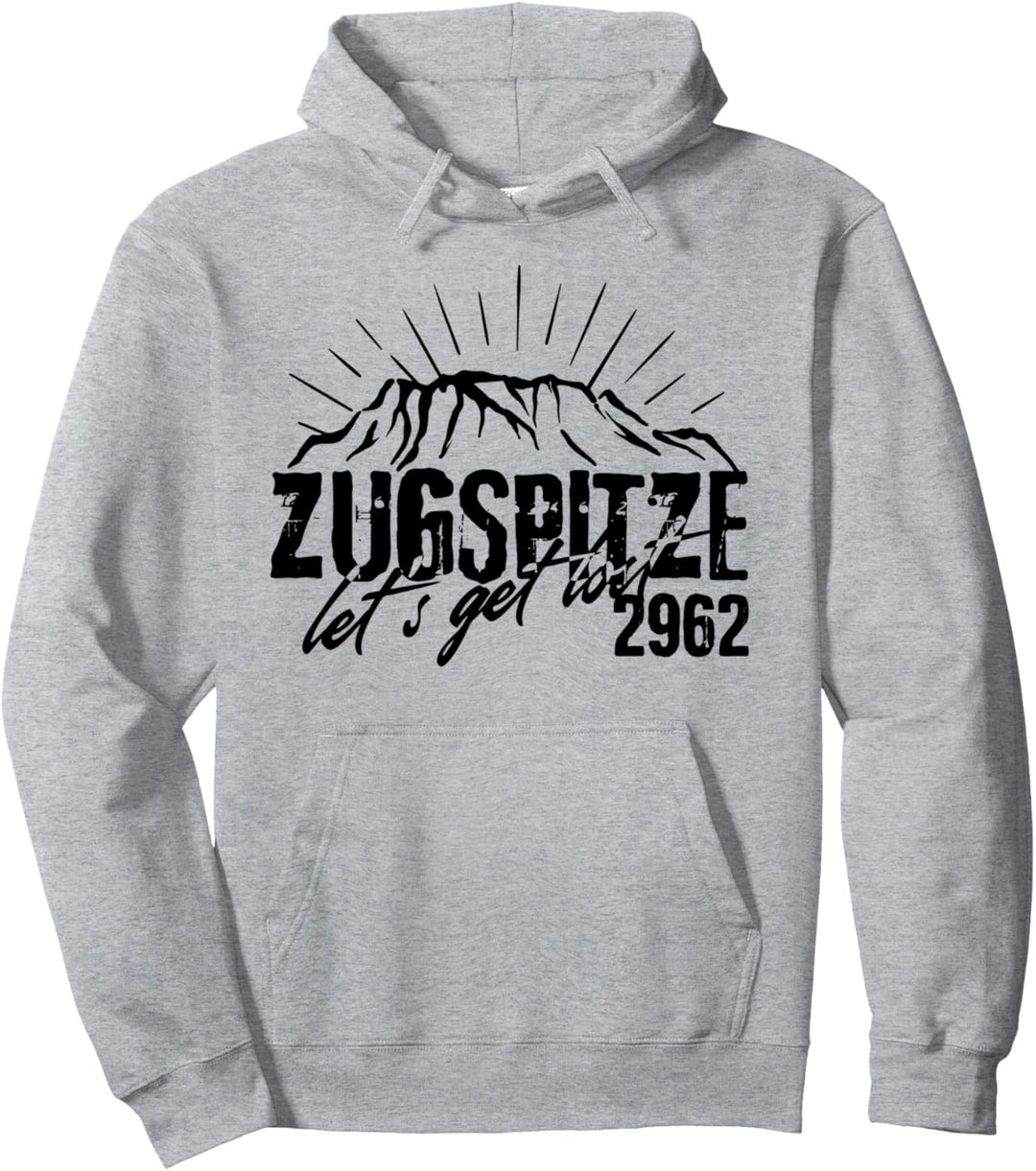 Zugspitze 2962 Garmisch Bergsteiger Wandern Berg Pullover Hoodie