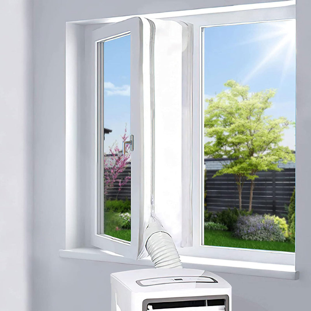 EGNBU 300CM Fensterabdichtung für Mobile Klimageräte, Klimaanlagen, Wäschetrockner, Ablufttrockner,