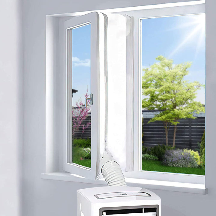 EGNBU 300CM Fensterabdichtung für Mobile Klimageräte, Klimaanlagen, Wäschetrockner, Ablufttrockner,