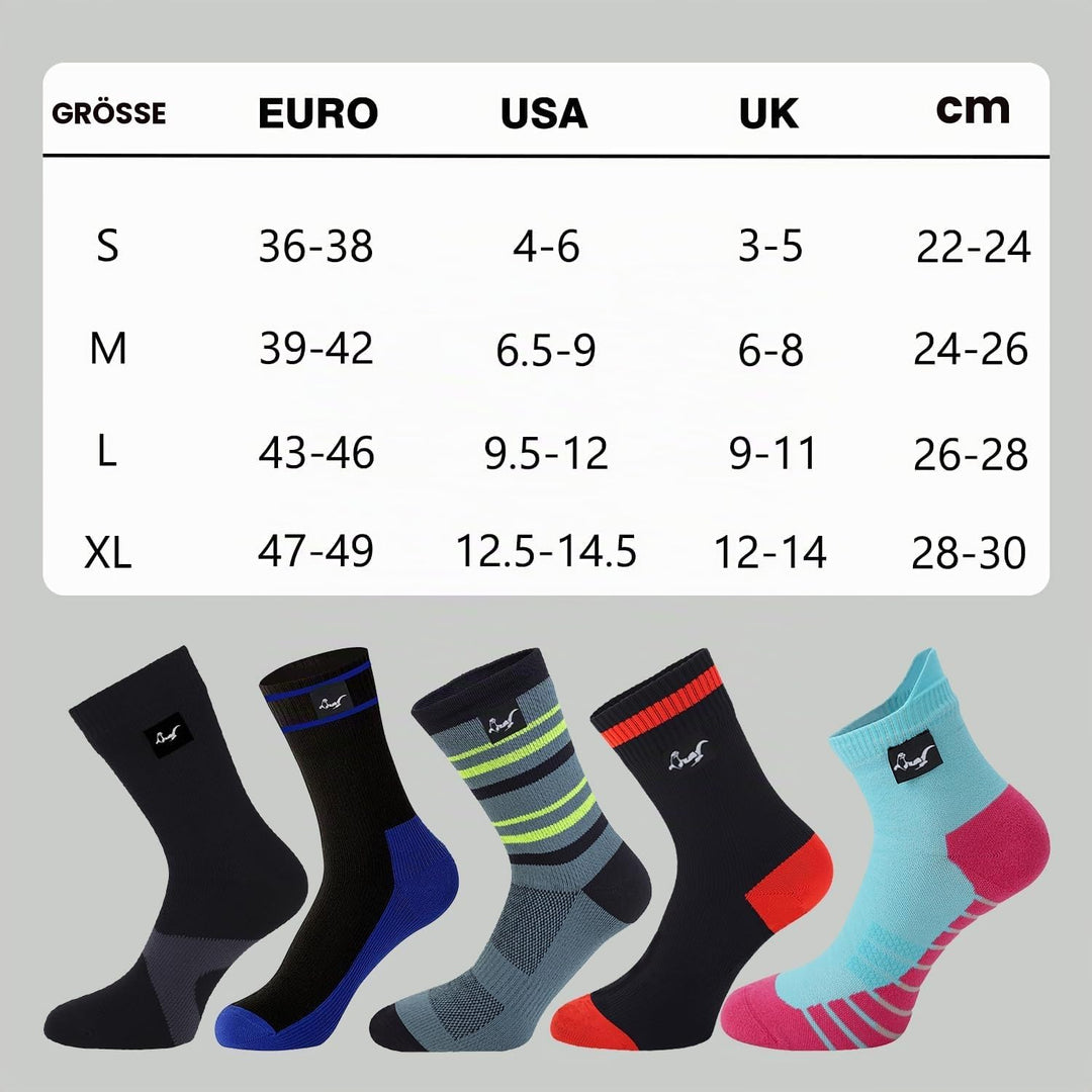 OTTERSHELL Wasserdichte, atmungsaktive Socken Geeignet für Outdoor-Aktivitäten wie Golf, Laufen, Rad