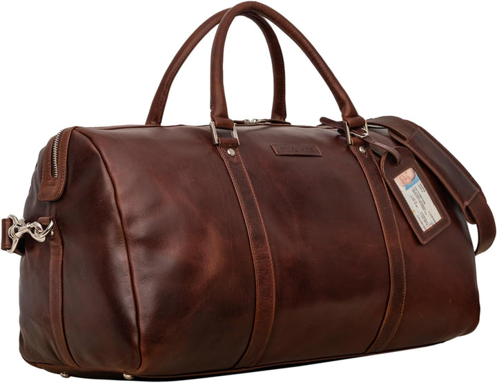 STILORD 'Herkules' Premium Reisetasche für Herren und Damen aus echtem hochwertigem Leder - EIN echt