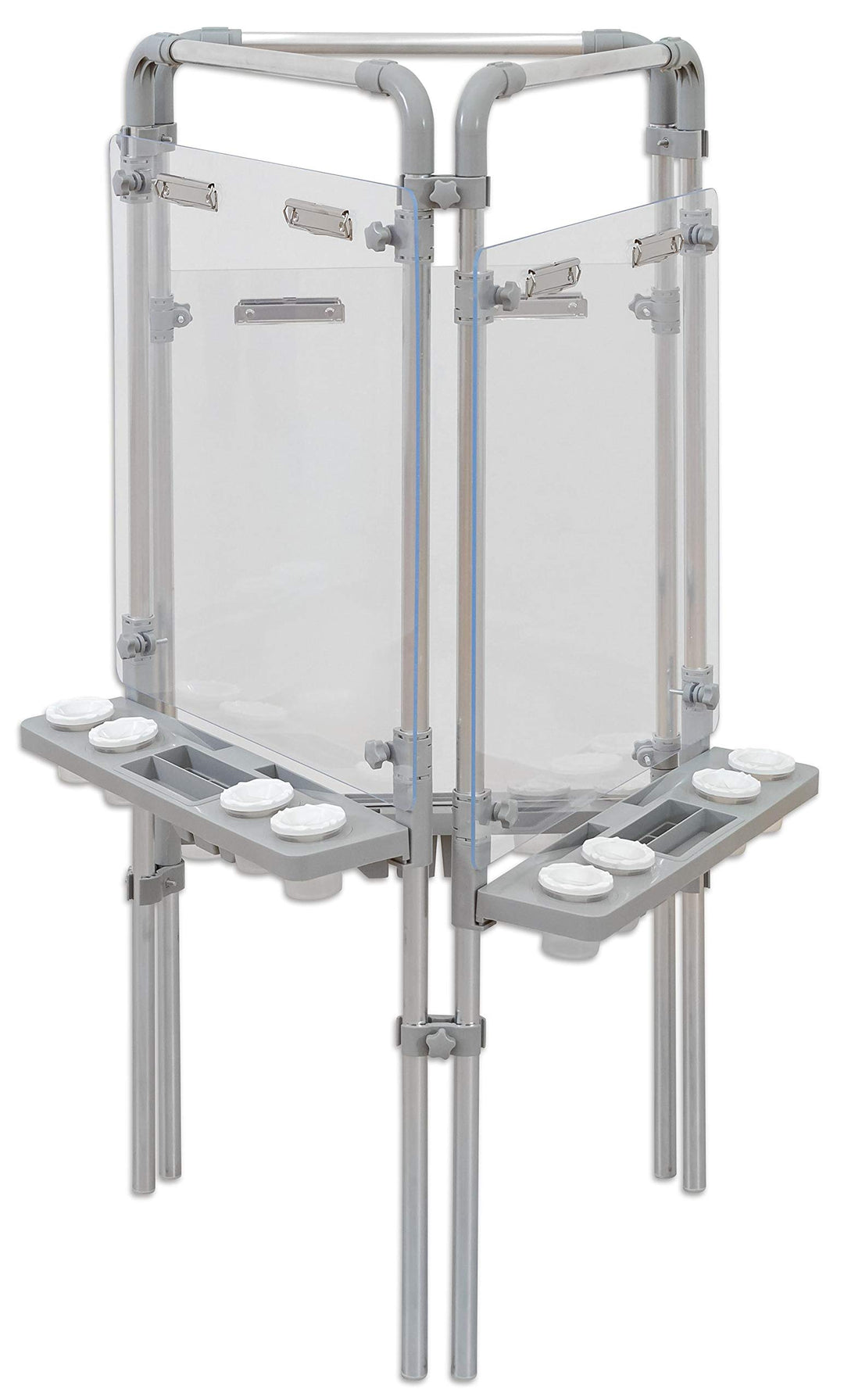 Betzold - Outdoor Malwand - Inklusive Farbbecher und Pinselablage, anpassbar, draussen malen 3-seiti