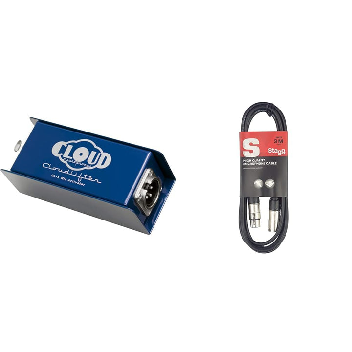 Cloud Microphones Cloudlifter CL-1 Mikrofonvorverstärker & Stagg Mikrofonkabel 3 Meter - 1x XLR Male