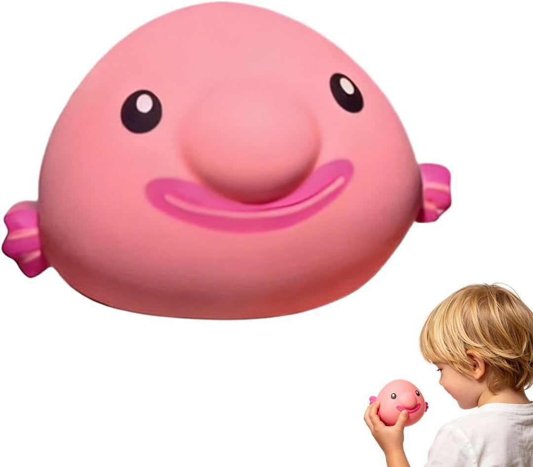 Quetschspielzeug für Kinder | Interaktive Blobfisch-Form elastisch | Sensorische Scherz-Kneifspielze