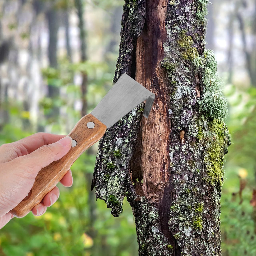 Yardwe Entrindungswerkzeug mit Holzgriff Robustes Schäleisen für Garten und Vielseitiges Handwerkzeu