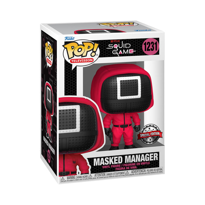 Funko Pop Squid Game Figuren Manager #1231 – Exclusive Special Edition Pop Figuren