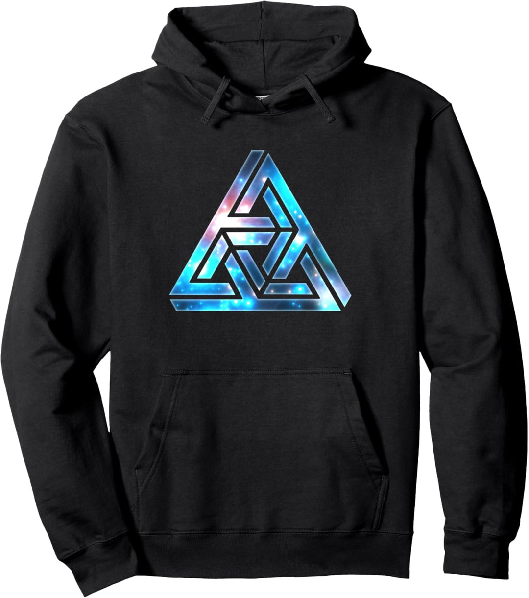 Unmögliches Dreieck Optische Täuschung Penrose Mathe Pullover Hoodie