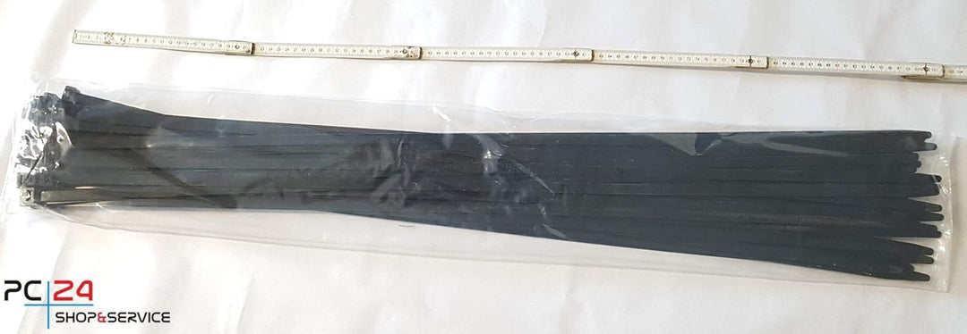 Kabelbinder 1000mm Schwarz 50Stck. | Premiumqualität von PC24 Shop & Service 7. 50Stck. 12,6 x 1000m