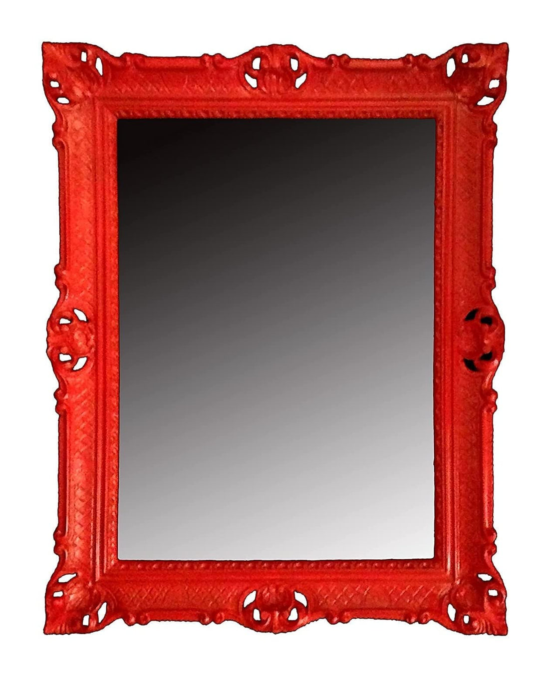 Generisch 90x70 cm Rot WANDSPIEGEL BAROCKSPIEGEL Spiegel ANTIK BAROCK Rokoko Shabby CHIC Renaissance