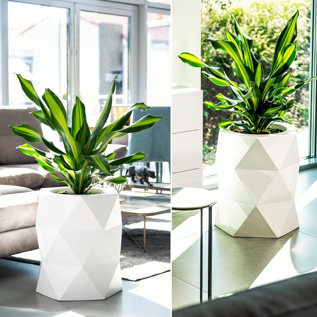 Monumo Leuchtender Blumentopf Gross 54 cm x ⌀46 cm | geeignet für Haus, Büro, Garten, Patio, Hotel,