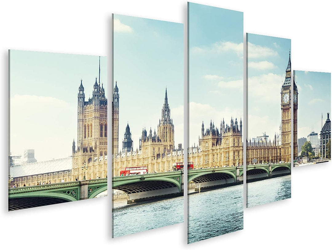 islandburner Bild auf Leinwand Big Ben An Einem Sonnigen Tag In London Bilder Wandbilder Poster Lein