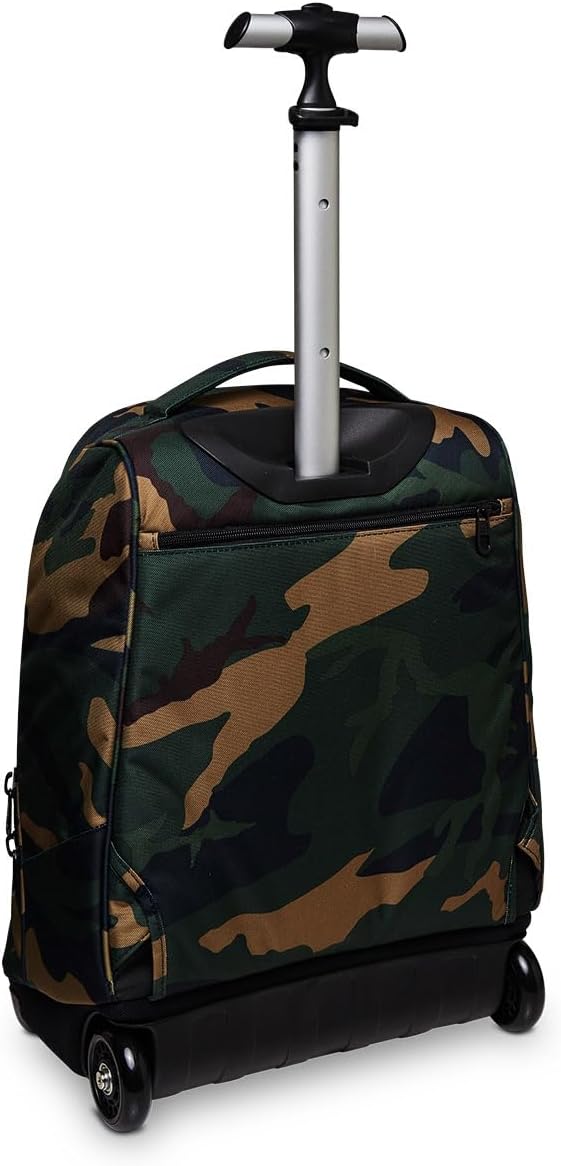 Invicta Trolley, 2 in 1, Schulranzen mit Rollen, Rucksack mit Trolleyfunktion für Schule, Reisen, Mä