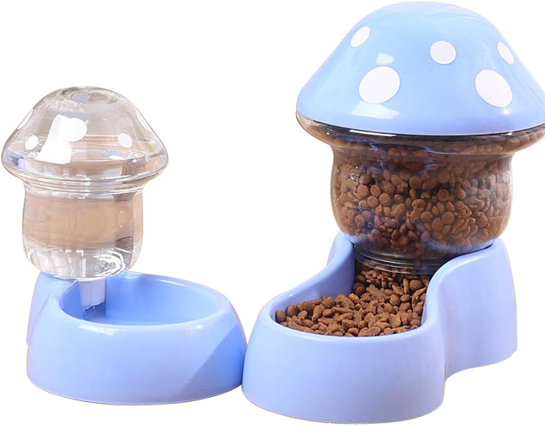 Automatische Feeder- und Wasserer -Set, 2pcs Automatische Haustierfutterleute Small & Medium Haustie