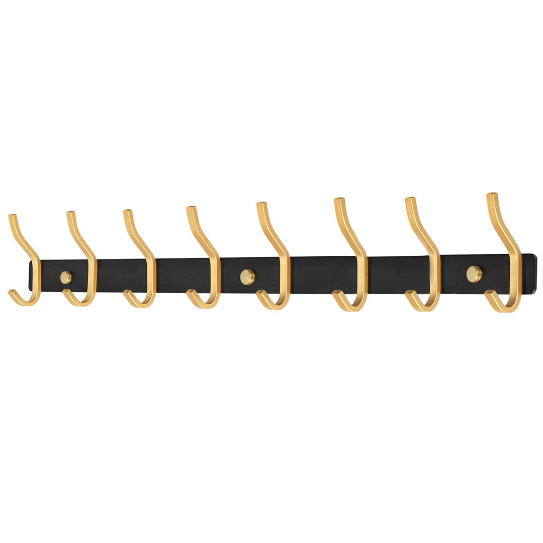 Garderobenhaken Edelstahl, Hakenleiste Kleiderhaken Wand mit 8 Haken, Garderobe Garderobenleiste Wan
