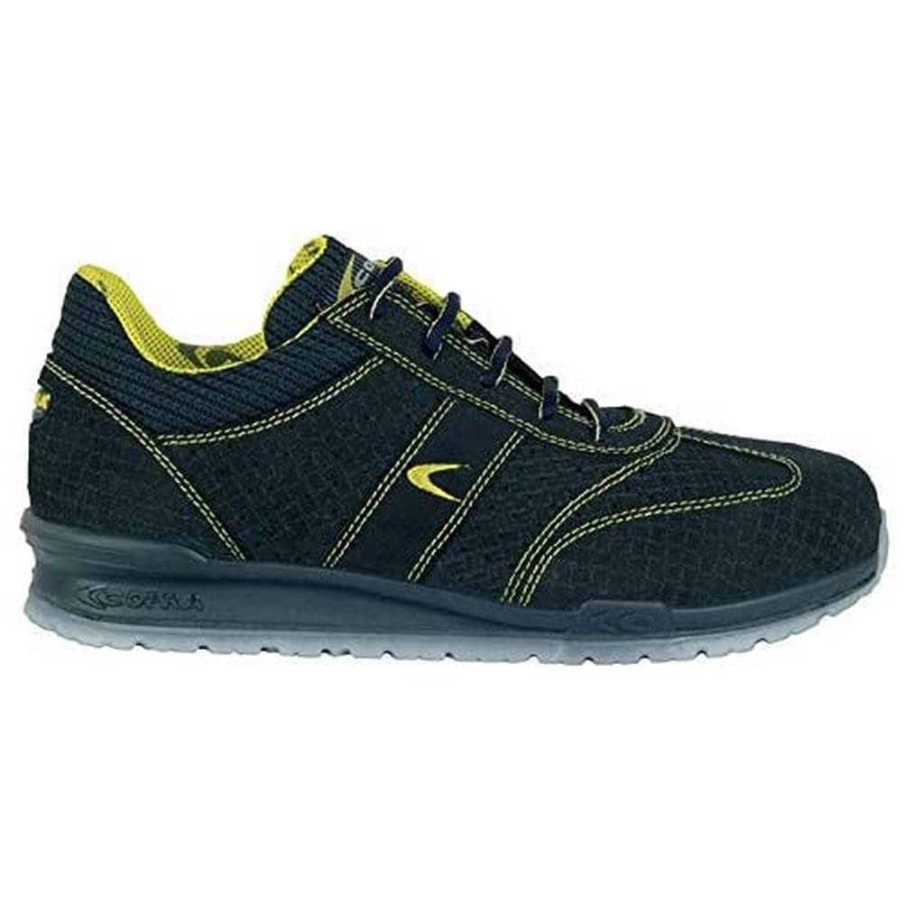 Cofra 78410-001.W37 SIVORI S1 P SRC Sicherheitsschuhe, Blau/Gelb, Grösse 37 37 EU, 37 EU