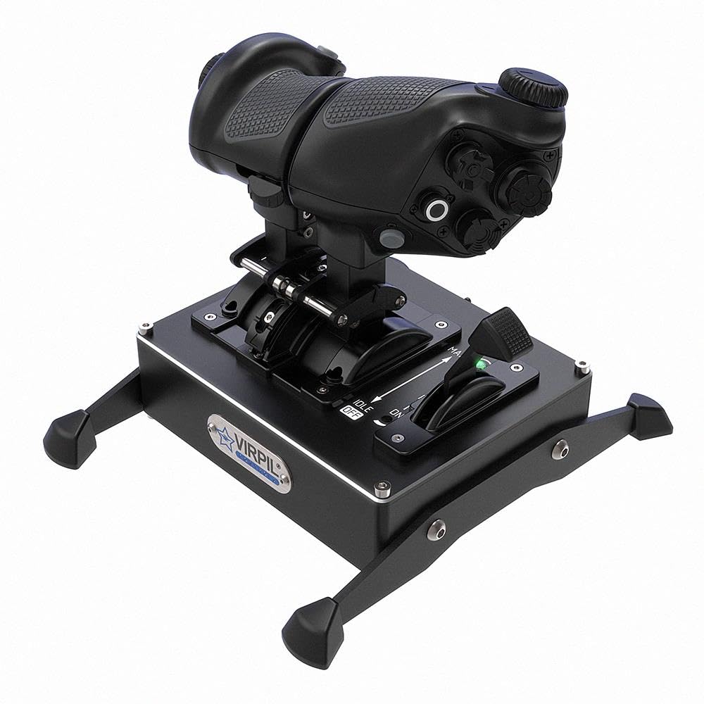 VIRPIL Controls - CDT-VMAX Throttle (Kompakter und Ergonomischer Zweimotoriger Gashebel, Einstellbar