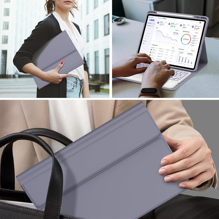 IVEOPPE Hülle Tastatur für Redmi Pad Pro 12.1 Con Touchpad, Tastatur für Xiaomi Poco Pad 2024, 7-Far