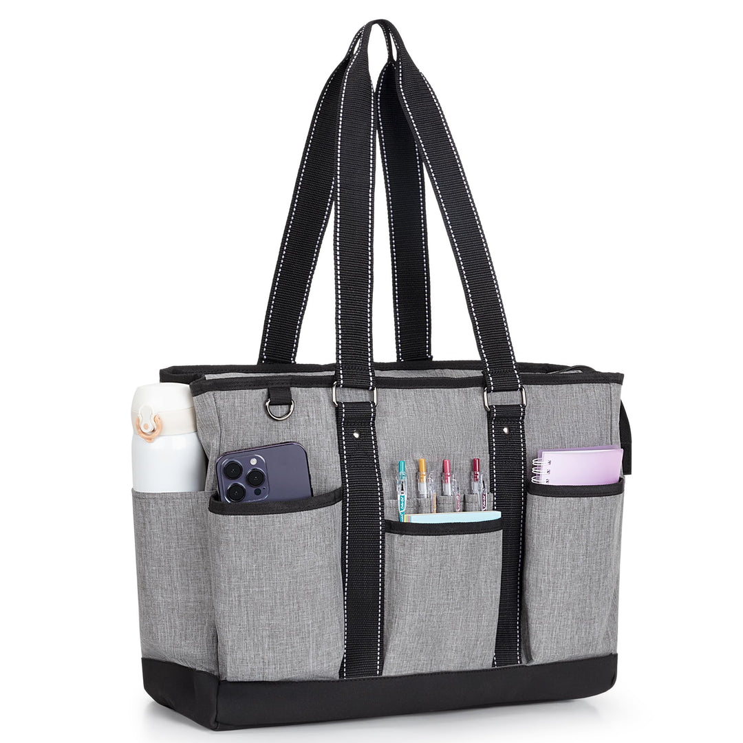 Damero Lehrertasche, Lehrer Arbeitstasche mit gepolstertem Laptopfach, Lehrer Utility Tasche mit meh