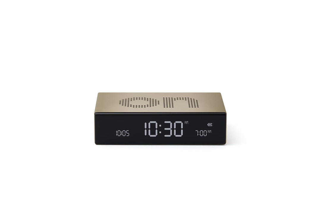 Lexon FLIP Premium LCD-Wecker (Light-Gold), Light-gold