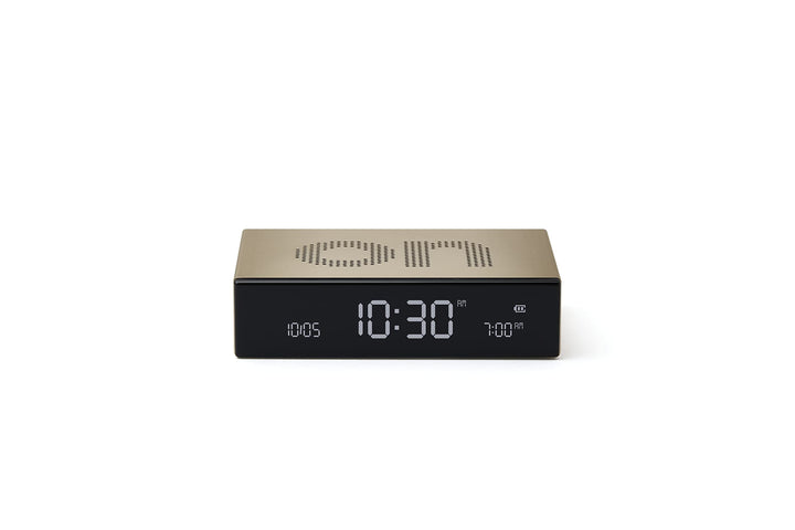 Lexon FLIP Premium LCD-Wecker (Light-Gold), Light-gold