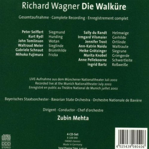 Richard Wagner: Die Walküre (Gesamtaufnahme) (live München 2002), Audio-CD