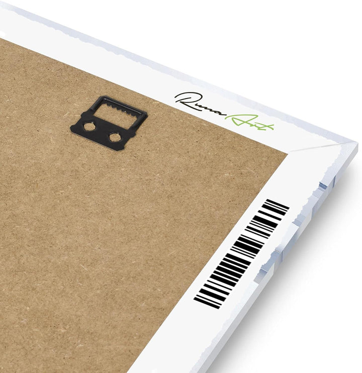 Runa Art Wandbilder Blumen Orchidee 5 Teilig Bild auf Vlies Leinwand Deko Wohnzimmer Abstrakt Blau G