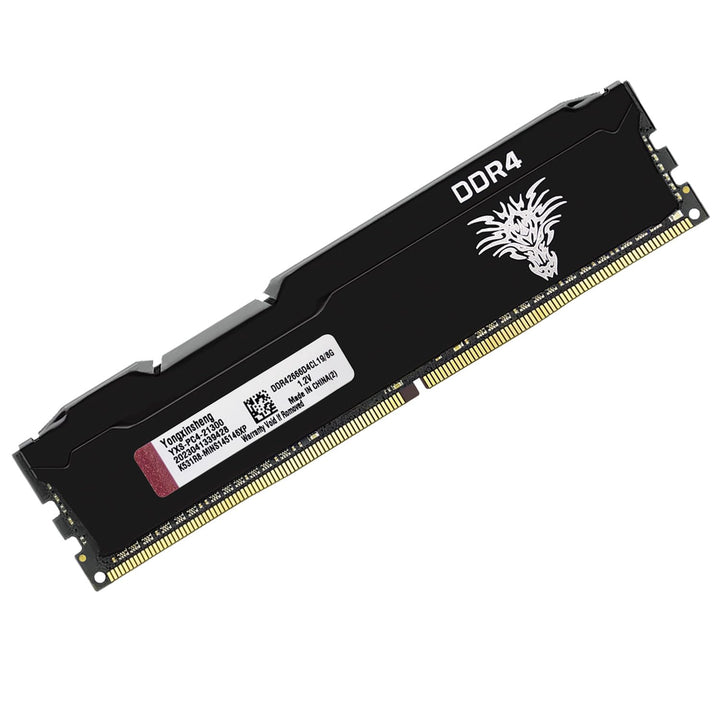 DDR4 2666MHz 8GB Desktop RAM PC4-21300 UDIMM Non-ECC Unbuffered 1.2V 288-Pin CL19 PC Computer Memory
