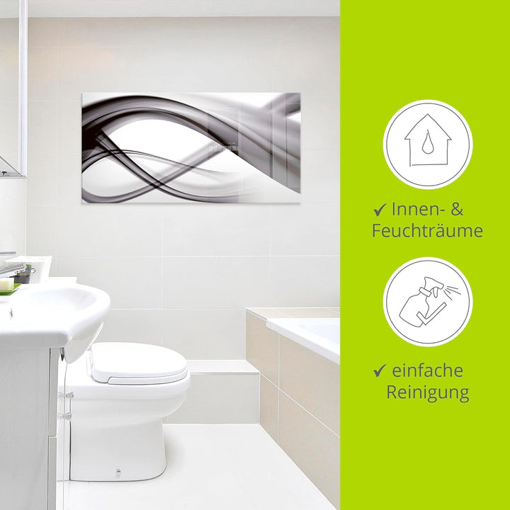 ARTland Glasbilder Wandbild Glas Bild einteilig 45x60 cm Hochformat Moderne Kunst Abstrakt Modern Ra