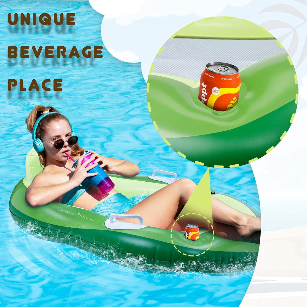 COOLJOYA Inflatable Float Luftmatratze Pool Luftmatratze Wasser Aufblasbare Schwimmringe Floss Wasse