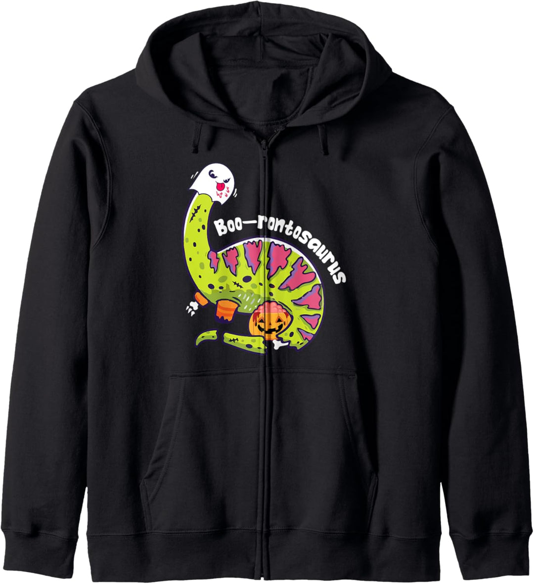 Boo Ghost Dinosaur Cute Brontosaurus Kapuzenjacke