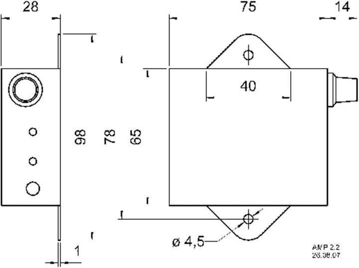 Visaton 7102 "Stereo-Verstärker AMP 2.2 LN Lautsprecher schwarz