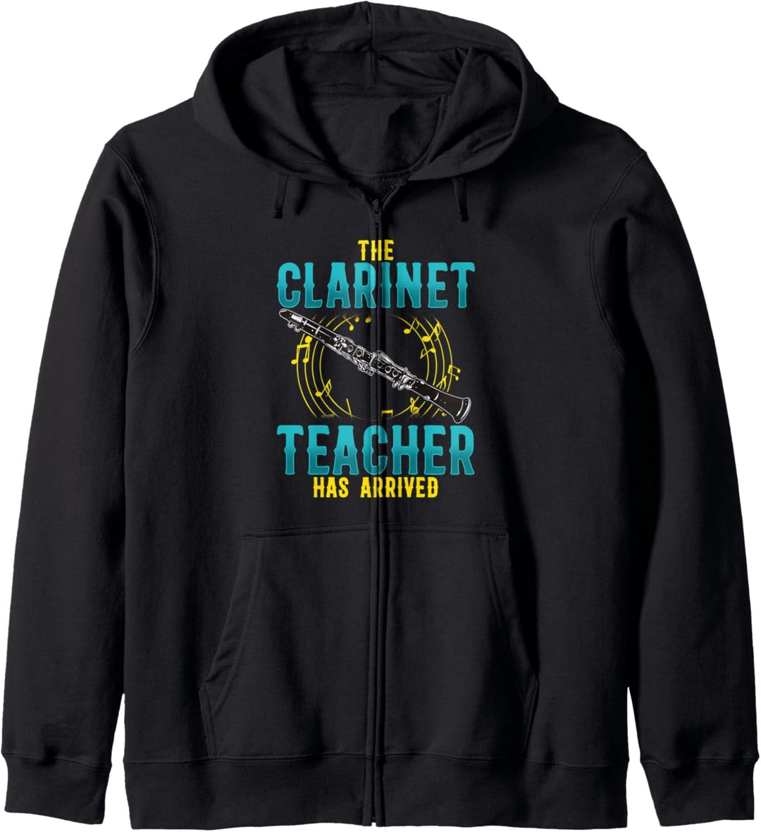 Lustiges Klarinetten-Design für einen Musiklehrer Kapuzenjacke