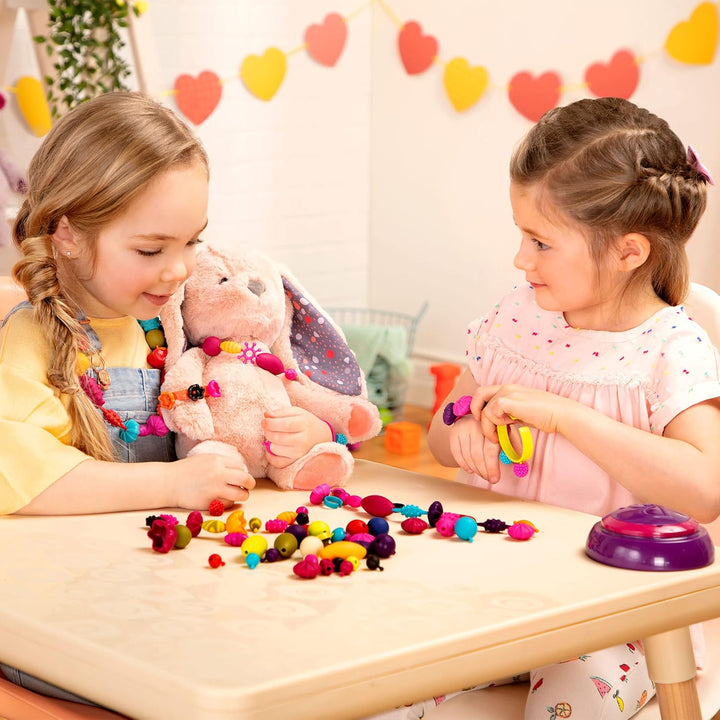 B. toys 500 Teile Bastelset Kinder Pop Arty – Schmuck Basteln, Bunte Perlen zum Zusammenstecken, Kin