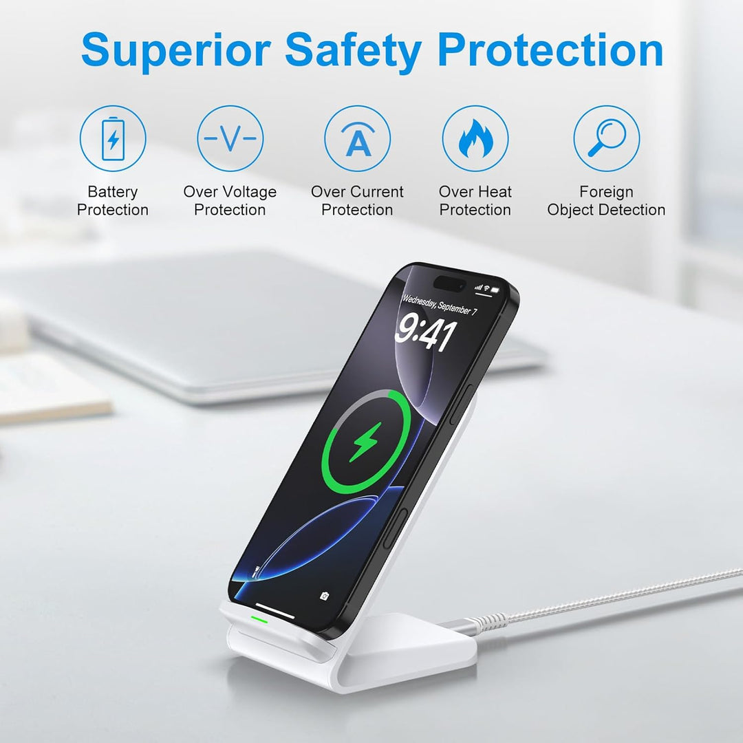 Samsung Galaxy Wireless Charger Stand, 15W Handy Schnelles Kabelloses Ladegerät, Induktive Ladestati