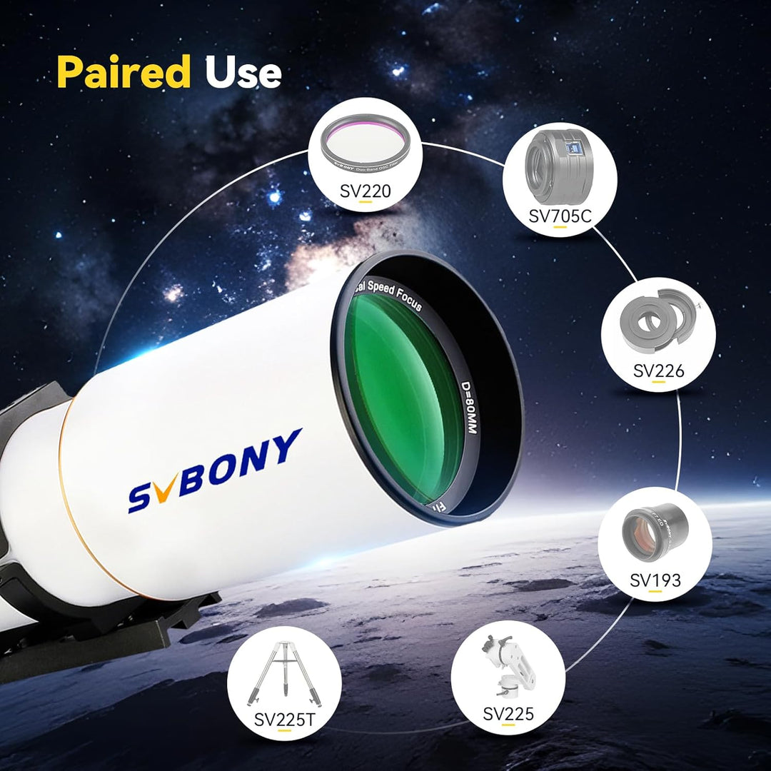 Svbony SV503 Astronomische Teleskope OTA, 80F7 Doppelt ED Professionelles Optische Tubusbaugruppen m