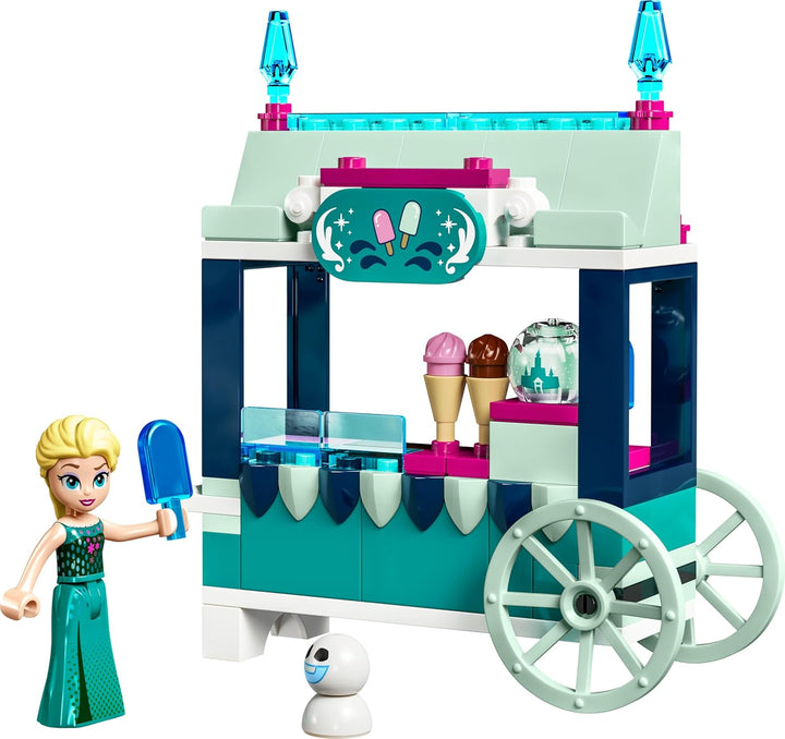 LEGO Disney Frozen Elsas Eisstand, Eiscreme-Spielzeug für Kinder mit Prinzessin Elsa-Puppe und Mini-