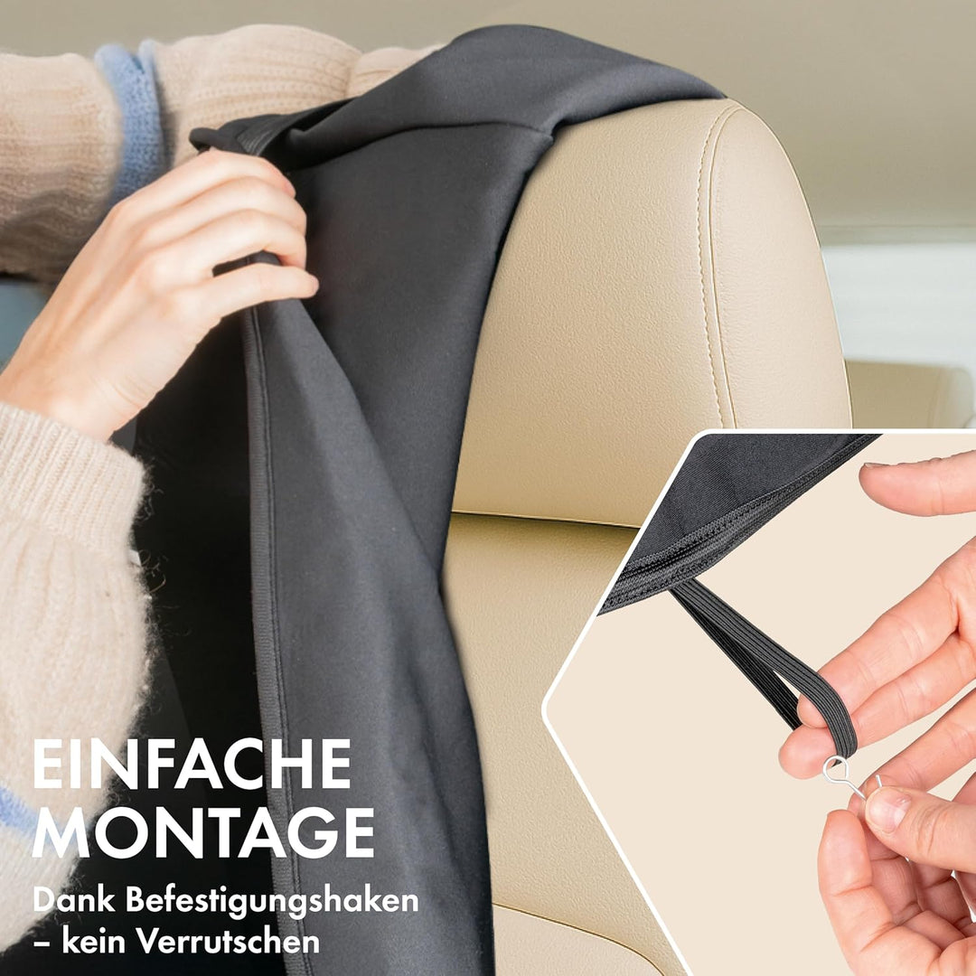 Walser Premium Sitzauflage Auto Neopren, 100% wasserdichter Sitzschoner Auto, 100% schmutzabweisende