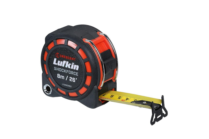 Lufkin Crescent L1125CME2 3cm/1-3/16 x 8m/26' Shockforce Doppelseitiges Massband, 30 Meter Fall Gete