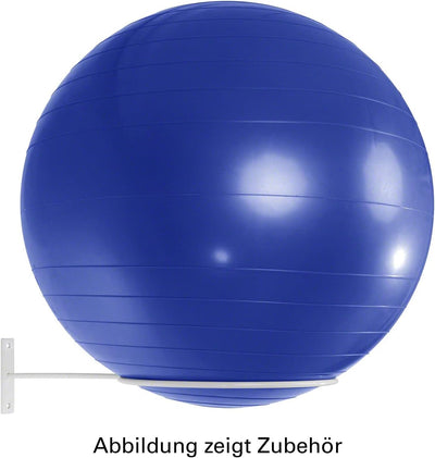 Sport-Tec Ballhalter für 1 Gymnastikball Wandhalterung Aufbewahrungshilfe Wandhalter WEIss