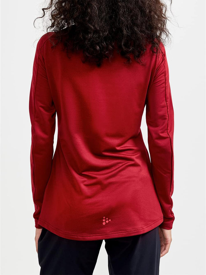 Craft Sportswear Damen Core Gain Midlayer, Rhabarberfarben, X-Klein