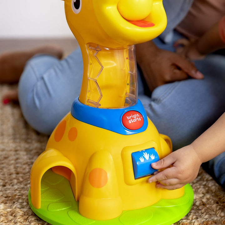 Bright Starts Spinnin’ Spots Giraffe Ballspielzeug – fördert Ursache-Wirkung-Verständnis und Feinmot