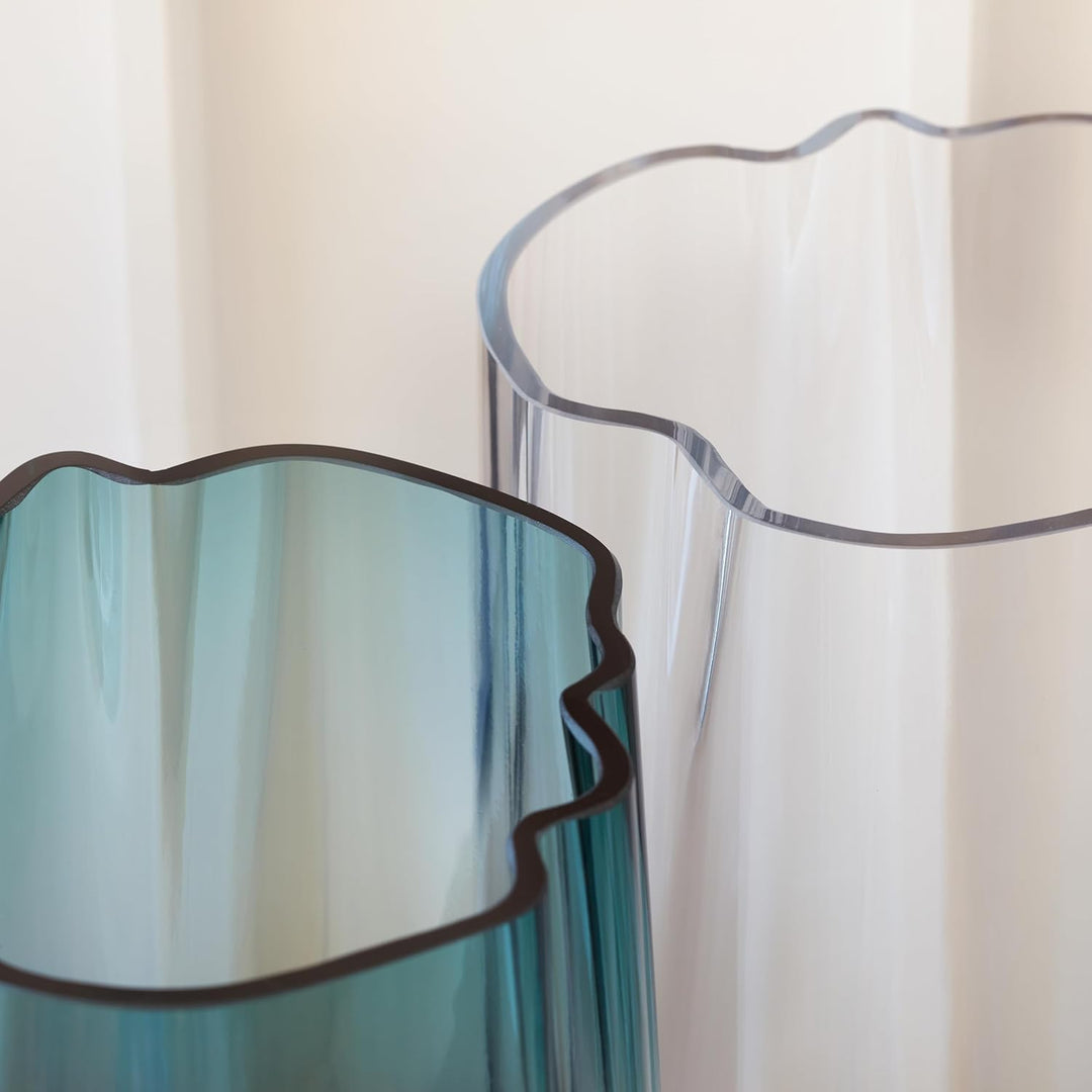 Lagunenvase / Laterne H24 cm, Meergrün | 1 Einheit | Handgefertigtes Glas | LG15