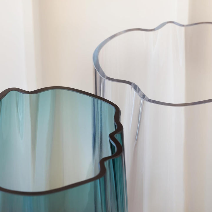 Lagunenvase / Laterne H24 cm, Meergrün | 1 Einheit | Handgefertigtes Glas | LG15