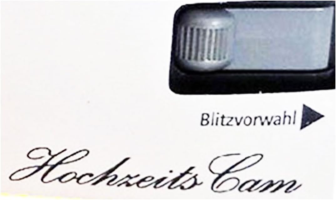 5 x 1A PHOTO PORST Hochzeitskamera/Einwegkamera gelbe Hochzeitsrose (mit Blitzlicht und Batterien, j