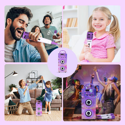 DYNASONIC (3º Generation Mikrofon Karaoke Spielzeug, ideal für originelle Geschenke für Kinder, Mädc