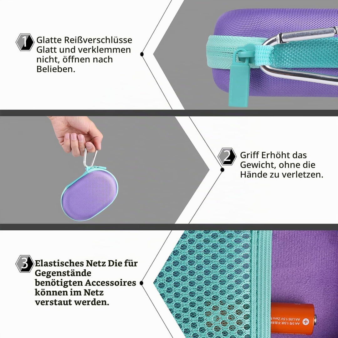 co2CREA Case Harte Reiseschutzhülle Etui Tasche für Logitech Pebble Mouse 2 M350s /M350 Pebble/Logit