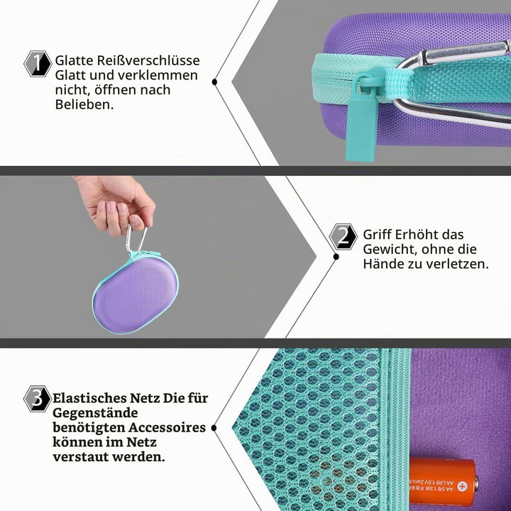 co2CREA Case Harte Reiseschutzhülle Etui Tasche für Logitech Pebble Mouse 2 M350s /M350 Pebble/Logit